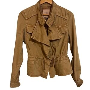 Hei Hei Anthropologie Women Tan Khaki Utility Jacket  100% Cotton - Size Small